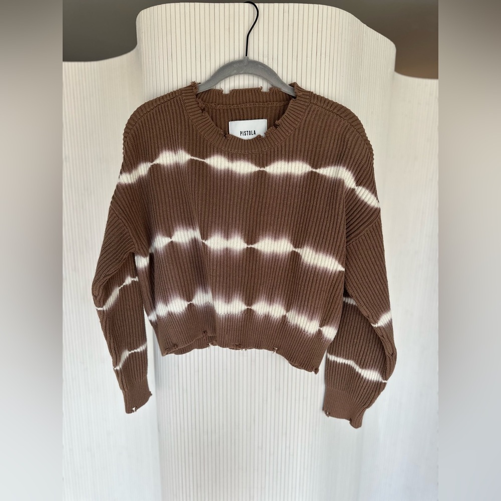 Pistola Eva pull over crop sweater Sz Small
